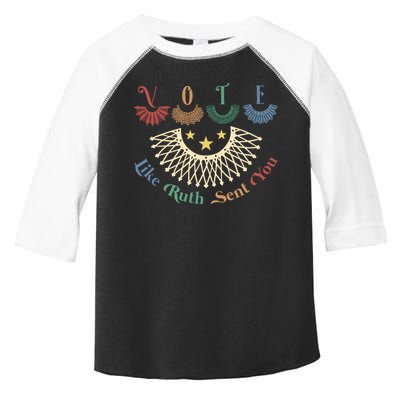 Vote Like Ruth Sent You Ruth Bader Ginsburg Rbg Toddler Fine Jersey T-Shirt