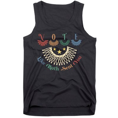 Vote Like Ruth Sent You Ruth Bader Ginsburg Rbg Tank Top