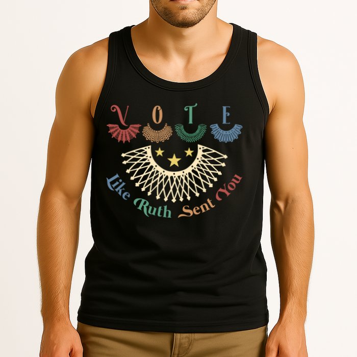 Vote Like Ruth Sent You Ruth Bader Ginsburg Rbg Tank Top