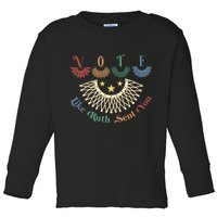 Vote Like Ruth Sent You Ruth Bader Ginsburg Rbg Toddler Long Sleeve Shirt