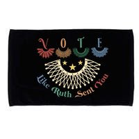 Vote Like Ruth Sent You Ruth Bader Ginsburg Rbg Microfiber Hand Towel