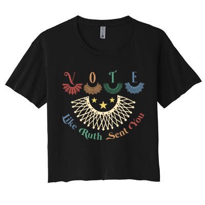 Vote Like Ruth Sent You Ruth Bader Ginsburg Rbg Crop Top
