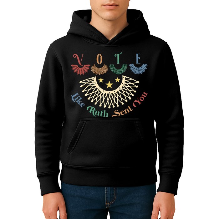 Vote Like Ruth Sent You Ruth Bader Ginsburg Rbg Kids Hoodie