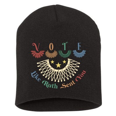 Vote Like Ruth Sent You Ruth Bader Ginsburg Rbg Short Acrylic Beanie