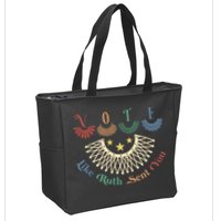 Vote Like Ruth Sent You Ruth Bader Ginsburg Rbg Zip Tote Bag