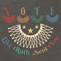 Vote Like Ruth Sent You Ruth Bader Ginsburg Rbg Cotton Canvas Backpack