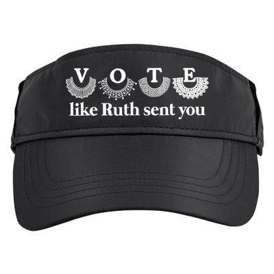 Vote Like Ruth Sent You Feminist Ruth Bader Ginsburg Rbg Adult Drive Performance Visor