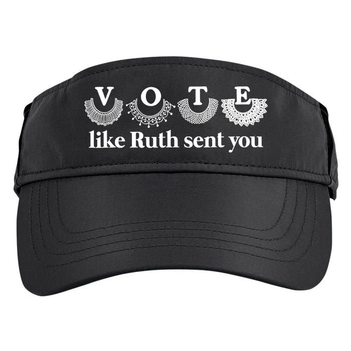 Vote Like Ruth Sent You Feminist Ruth Bader Ginsburg Rbg Adult Drive Performance Visor