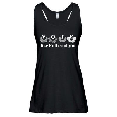 Vote Like Ruth Sent You Feminist Ruth Bader Ginsburg Rbg Ladies Essential Flowy Tank