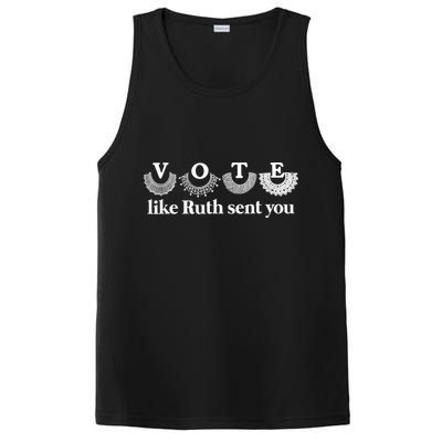 Vote Like Ruth Sent You Feminist Ruth Bader Ginsburg Rbg PosiCharge Competitor Tank