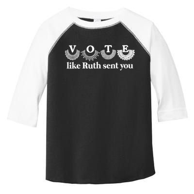 Vote Like Ruth Sent You Feminist Ruth Bader Ginsburg Rbg Toddler Fine Jersey T-Shirt