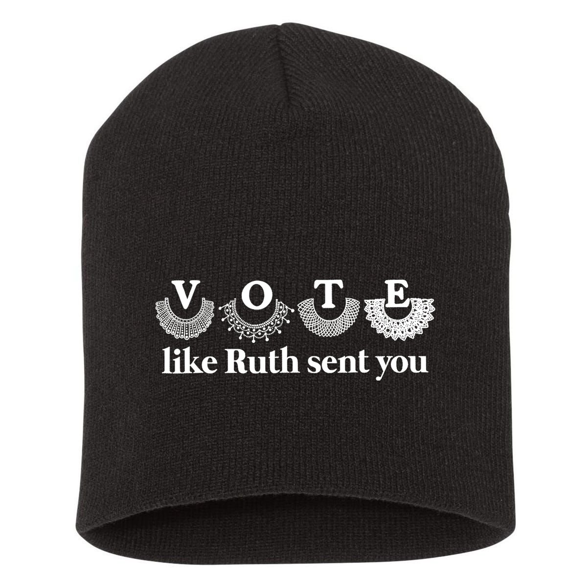 Vote Like Ruth Sent You Feminist Ruth Bader Ginsburg Rbg Short Acrylic Beanie
