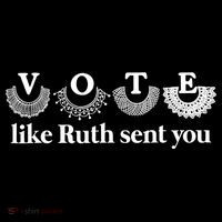 Vote Like Ruth Sent You Feminist Ruth Bader Ginsburg Rbg Zip Tote Bag