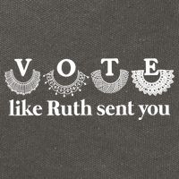 Vote Like Ruth Sent You Feminist Ruth Bader Ginsburg Rbg Cotton Canvas Backpack