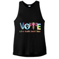Vote Like Ruth Sent You Feminist Ruth Bader Ginsburg Rbg Ladies PosiCharge Tri-Blend Wicking Tank