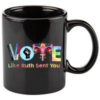 Vote Like Ruth Sent You Feminist Ruth Bader Ginsburg Rbg 11oz C Handle Ceramic Mug