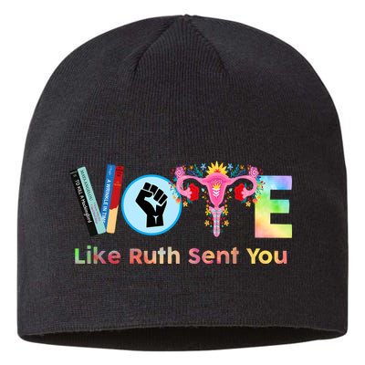 Vote Like Ruth Sent You Feminist Ruth Bader Ginsburg Rbg Sustainable Beanie
