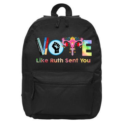 Vote Like Ruth Sent You Feminist Ruth Bader Ginsburg Rbg 16 in Basic Backpack