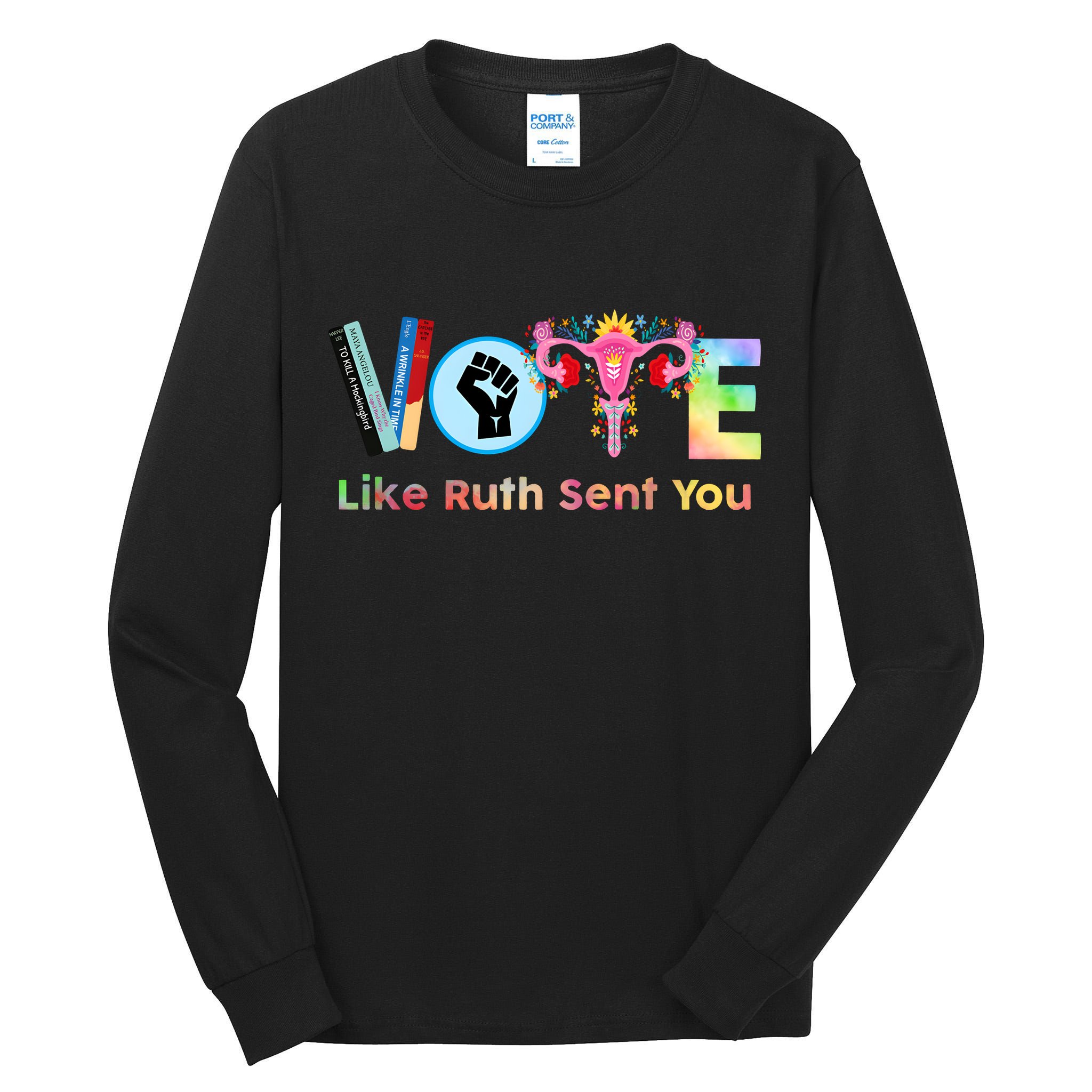 Vote Like Ruth Sent You Feminist Ruth Bader Ginsburg Rbg Tall Long Sleeve T-Shirt