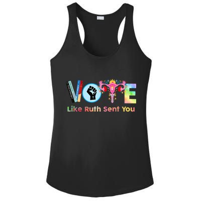 Vote Like Ruth Sent You Feminist Ruth Bader Ginsburg Rbg Ladies PosiCharge Competitor Racerback Tank