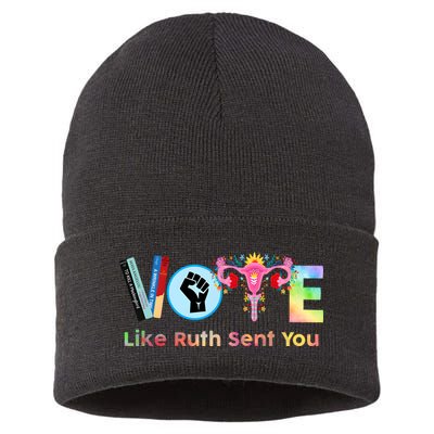 Vote Like Ruth Sent You Feminist Ruth Bader Ginsburg Rbg Sustainable Knit Beanie
