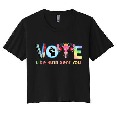 Vote Like Ruth Sent You Feminist Ruth Bader Ginsburg Rbg Crop Top