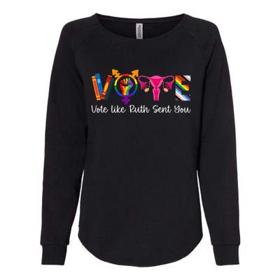 Vote Like Ruth Sent You Uterus Feminist Lgbt Womens California Wash Sweatshirt