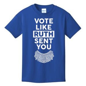 Vote like Ruth Sent You Feminist Gift Kids T-Shirt