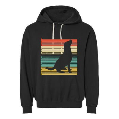 Vintage Labrador Retriever Garment-Dyed Fleece Hoodie