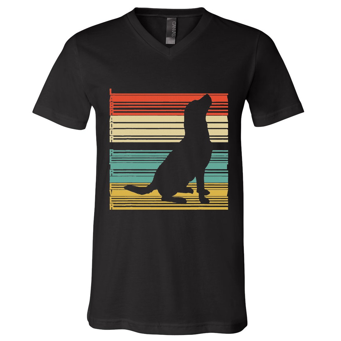 Vintage Labrador Retriever V-Neck T-Shirt