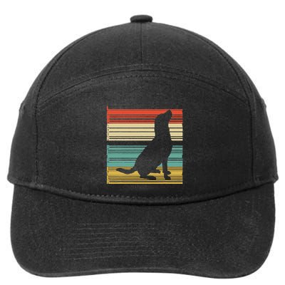 Vintage Labrador Retriever 7-Panel Snapback Hat