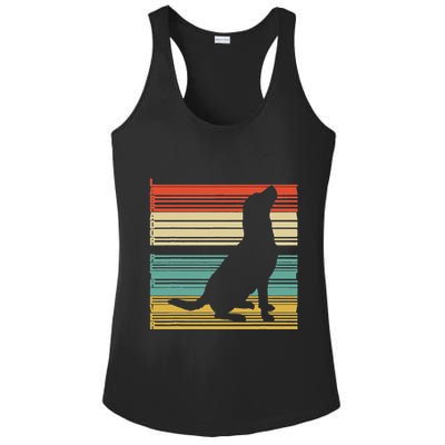 Vintage Labrador Retriever Ladies PosiCharge Competitor Racerback Tank