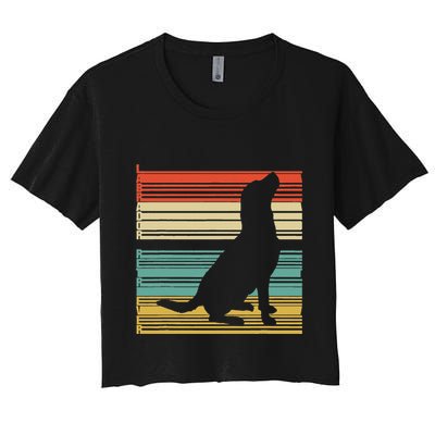 Vintage Labrador Retriever Crop Top
