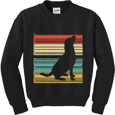 Vintage Labrador Retriever Kids Sweatshirt