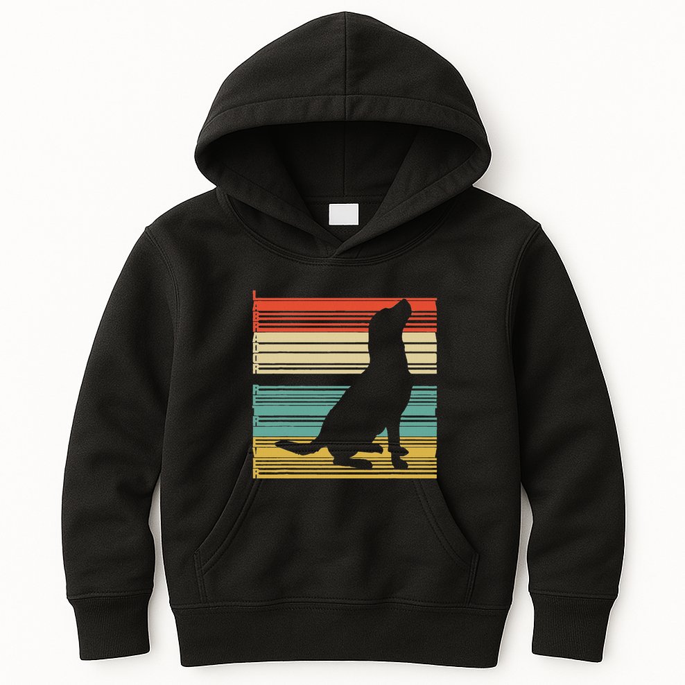 Vintage Labrador Retriever Kids Hoodie
