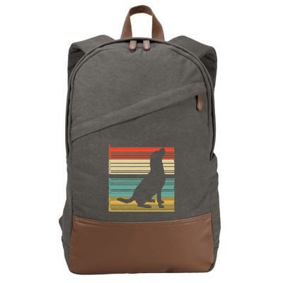 Vintage Labrador Retriever Cotton Canvas Backpack