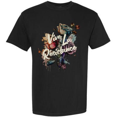 Vive La Résistance, Floral Feminist Garment-Dyed Heavyweight T-Shirt