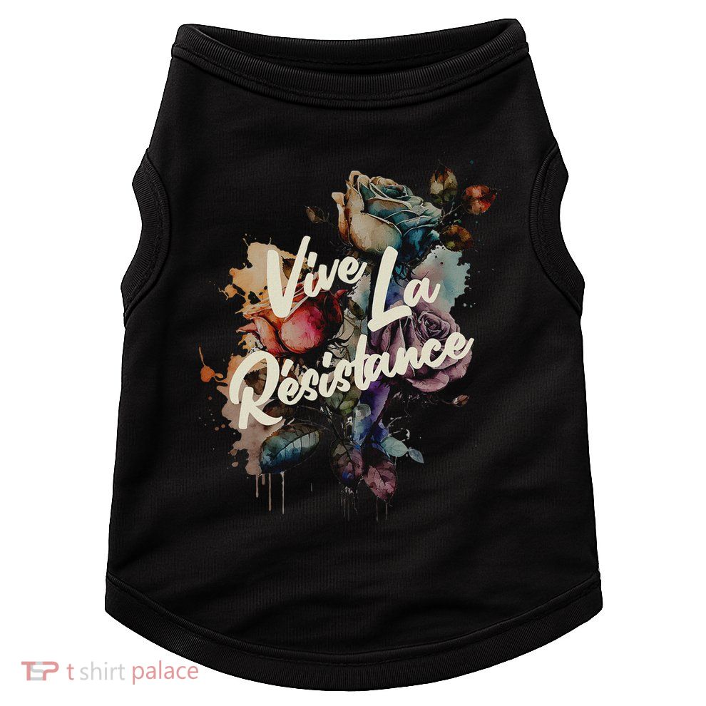 Vive La Résistance, Floral Feminist Doggie Tank