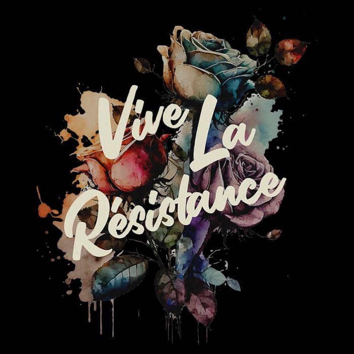 Vive La Résistance, Floral Feminist Cooling Performance Crew T-Shirt