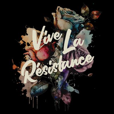 Vive La Résistance, Floral Feminist T-Shirt
