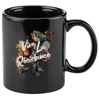 Vive La Résistance, Floral Feminist 11oz C Handle Ceramic Mug