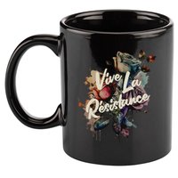 Vive La Résistance, Floral Feminist 11oz C Handle Ceramic Mug