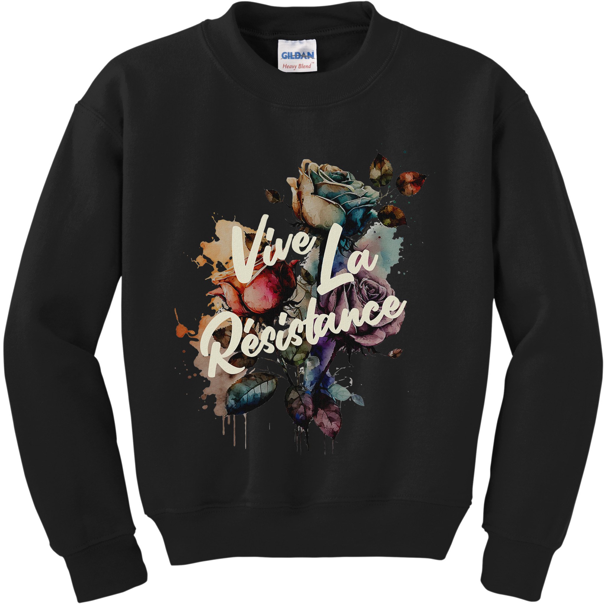 Vive La Résistance, Floral Feminist Kids Sweatshirt