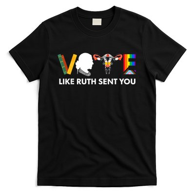 Vote Like Ruth Sent You Uterus Feminist Lgbt T-Shirt