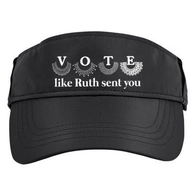 Vote Like Ruth Sent You Adult Drive Performance Visor