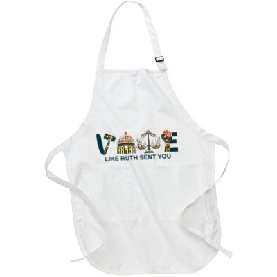 Vote Like Ruth Sent You Feminist Rbg Ruth Bader Ginsburg Full-Length Apron With Pockets