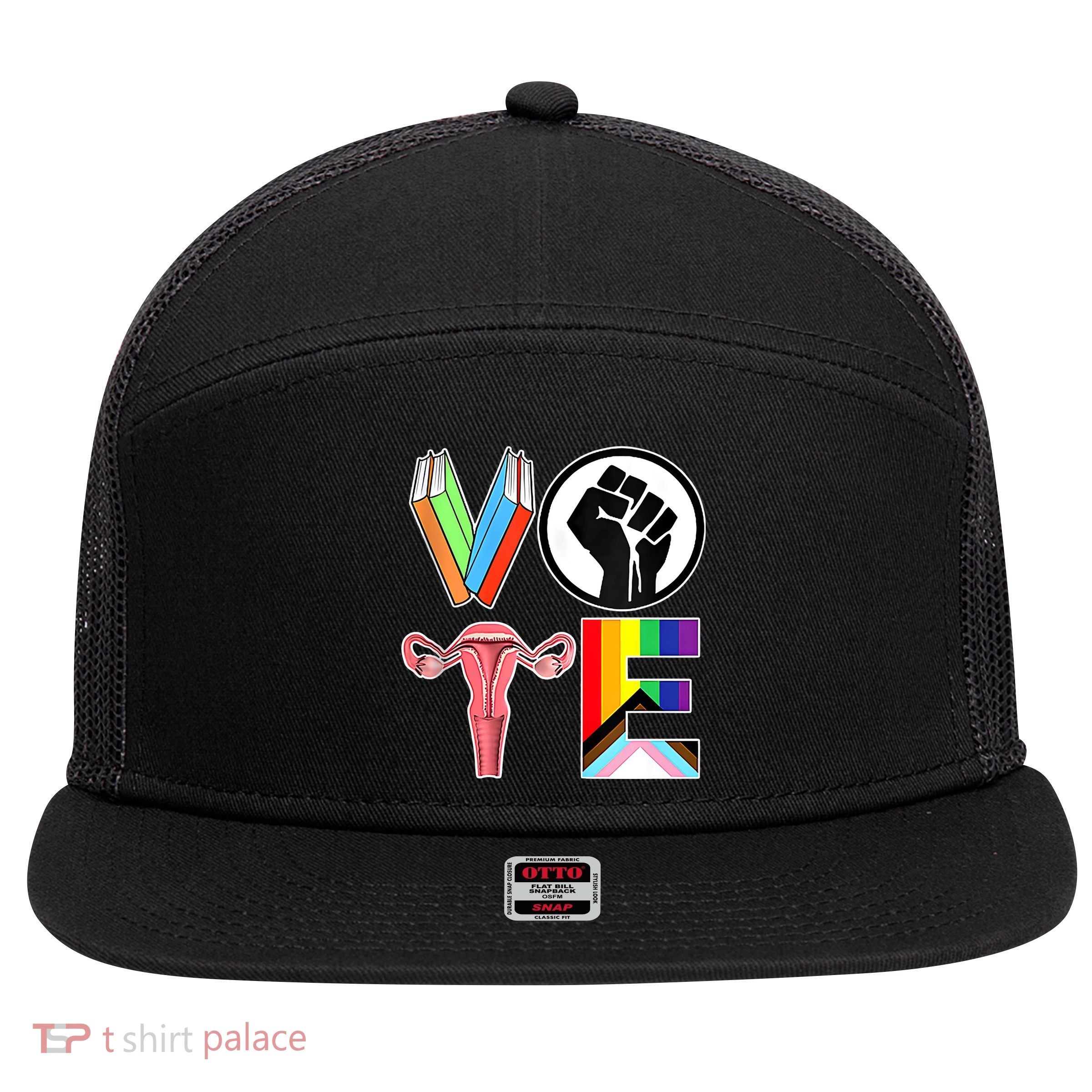 Vote Like Ruth Sent You Vote Like Ruth Sent You Feminist Rbg Ruth Bader Ginsburg 7 Panel Mesh Trucker Snapback Hat