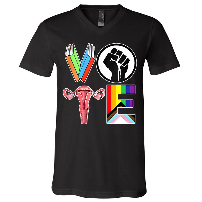 Vote Like Ruth Sent You Vote Like Ruth Sent You Feminist Rbg Ruth Bader Ginsburg V-Neck T-Shirt