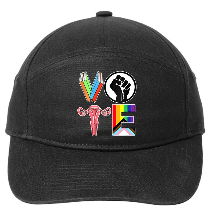 Vote Like Ruth Sent You Vote Like Ruth Sent You Feminist Rbg Ruth Bader Ginsburg 7-Panel Snapback Hat
