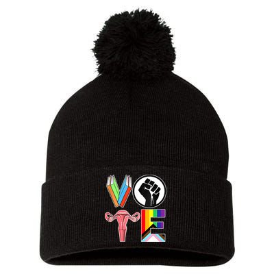 Vote Like Ruth Sent You Vote Like Ruth Sent You Feminist Rbg Ruth Bader Ginsburg Pom Pom 12in Knit Beanie
